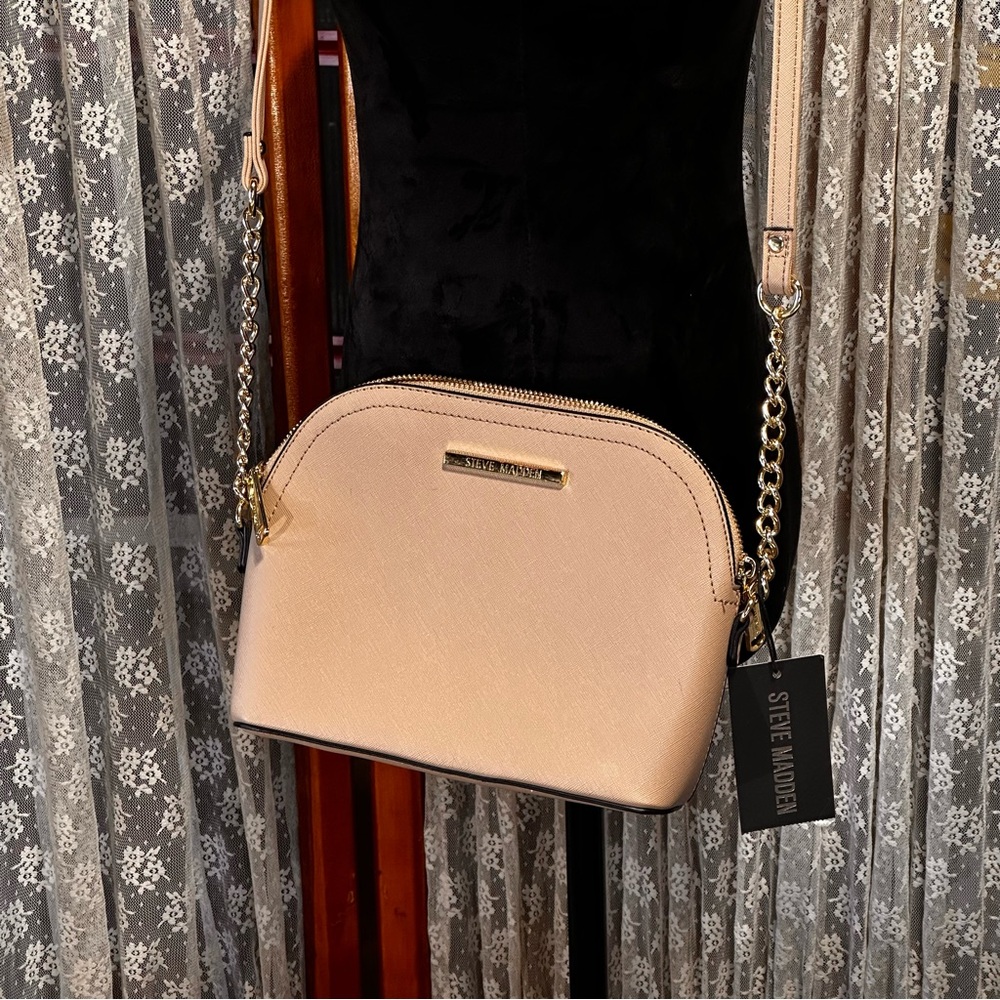 Steve Madden Cream Crossbody Bag